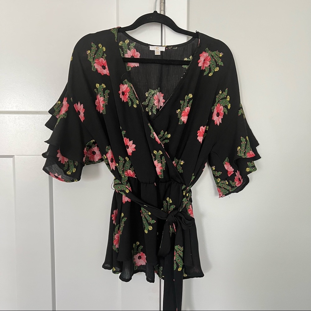 Charming Charlie Cactus Blossom Blouse